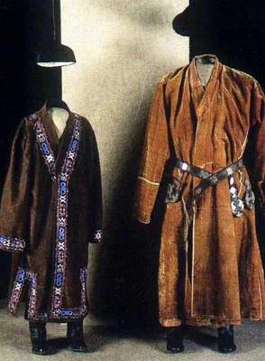 Kazakhstan people national clothes: traditional costumes