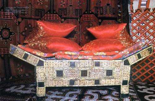 Kazakh people private life things - beds