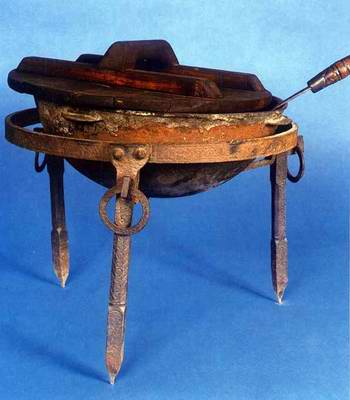 Kazakh people private life things - kazan (cauldron)