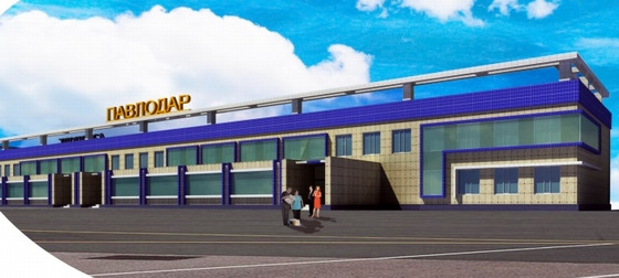 Pavlodar airport, Kazakhstan view