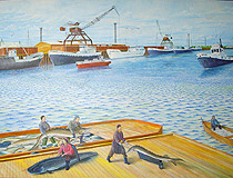 Aralsk city past scenery