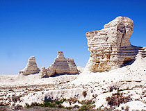 Atyrau region rocks scenery