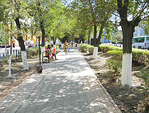 Balkhash city, Kazakhstan scenery