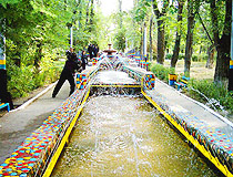 Kentau city fountain view