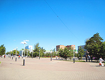 Kostanay city street view
